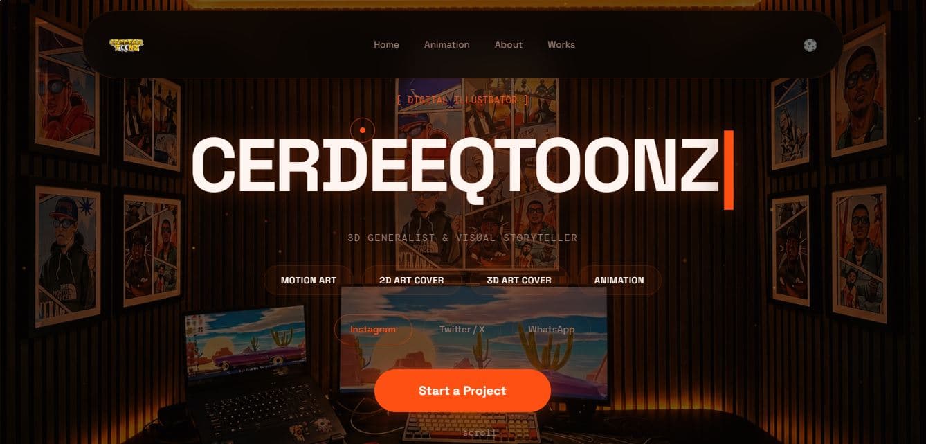 Cerdeeqtoonz.art screenshot